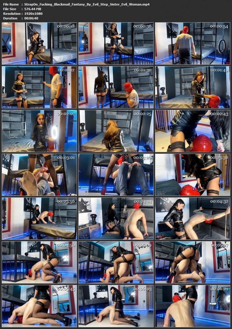 Strap-On Fucking Blackmail Fantasy By Evil Step-Sister - Evil Woman. (576 Mb)