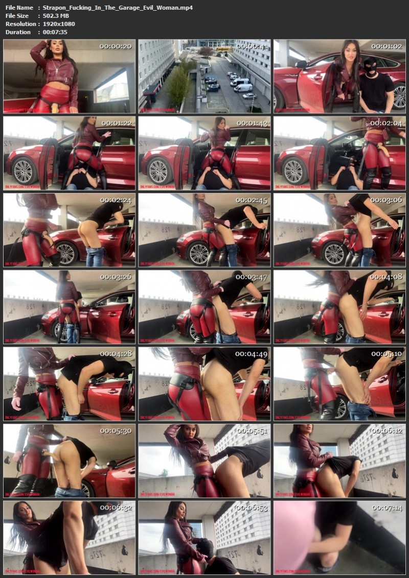 Strapon Fucking In The Garage - Evil Woman. (502 Mb)