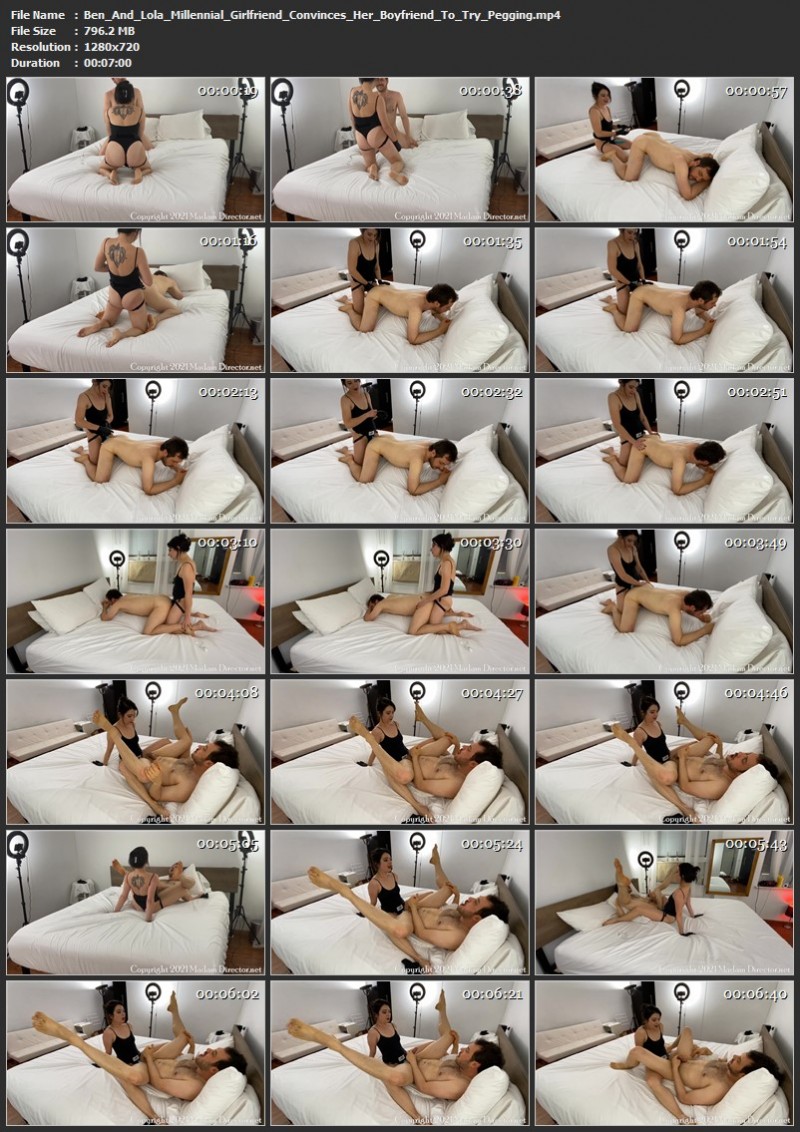 Ben And Lola Millennial Girlfriend Convinces Her Boyfriend To Try Pegging. (796 Mb)