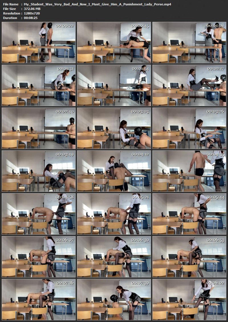 My Student Was Very Bad And Now I Must Give Him A Punishment - Lady Perse. (372 Mb)