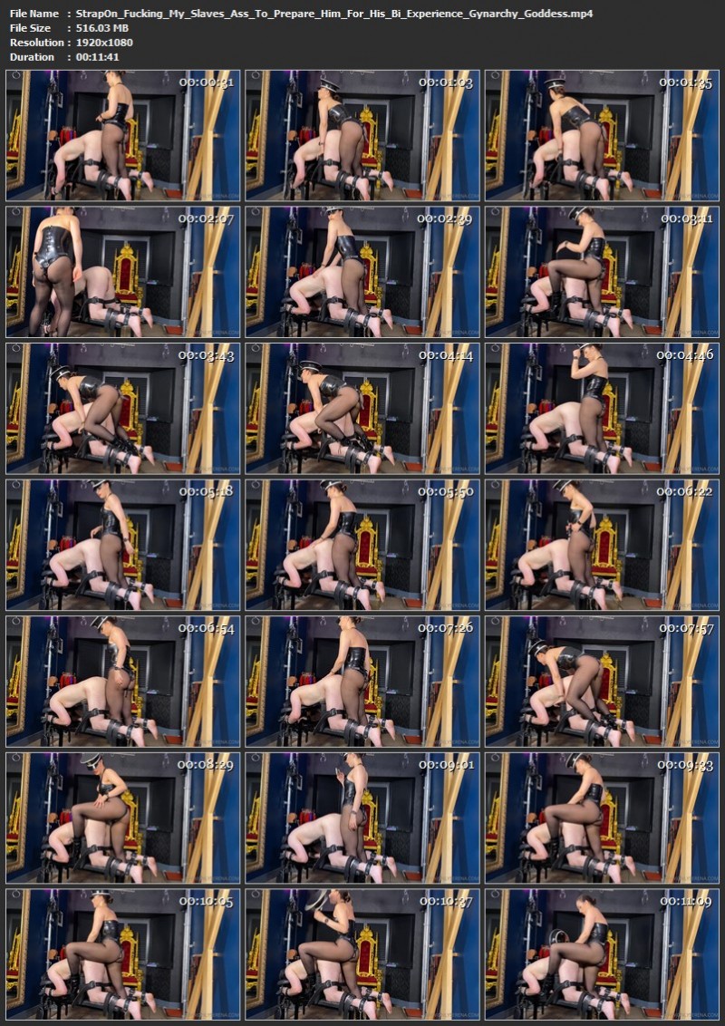 Strap-On Fucking My Slave's Ass To Prepare Him For His Bi Experience - Gynarchy Goddess (516 Mb)