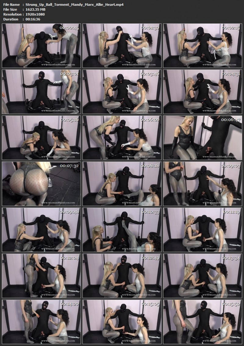 Strung Up Ball Torment - Mandy Marx & Allie Heart. TeaseAndThankYou (1623 Mb)