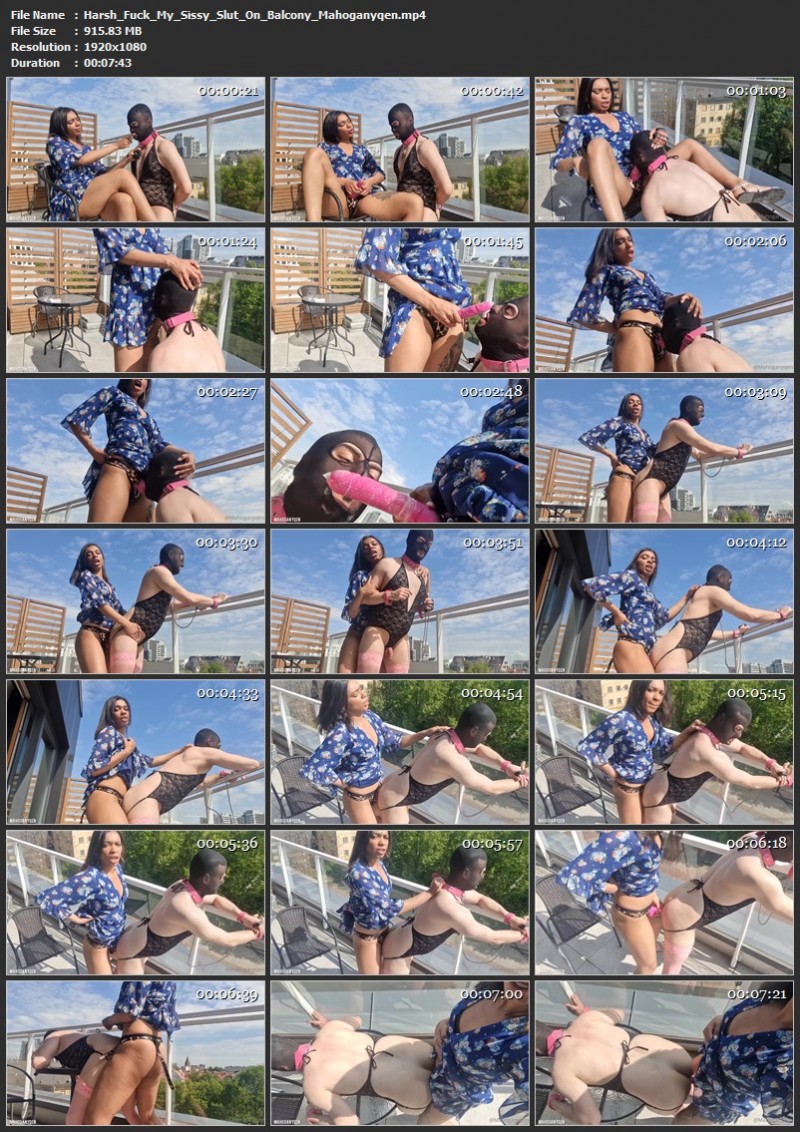 Harsh Fuck My Sissy Slut On Balcony - Mahoganyqen. (915 Mb)