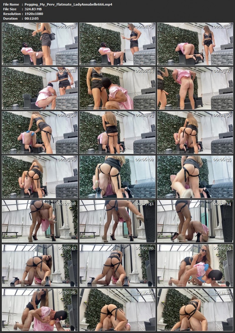 Pegging My Perv Flatmate - LadyAnnabelle666. (324 Mb)