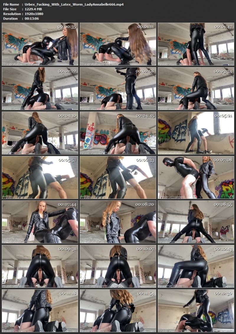 Urbex Fucking With Latex Worm - LadyAnnabelle666. (1229 Mb)