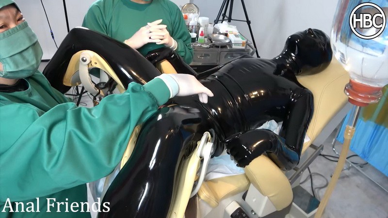 Anal Friends Black Rubber Gimp Wears Rubber Diaper and Gets Massive Enema - Mistress Hinako. (619 Mb)