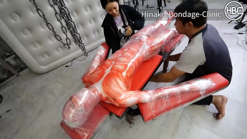 Anatomical Model of the Human Body Gets Crucified and Sliced Up by Axe - Mistress Hinako. Hinako-Bondage-Clinic (117 Mb)