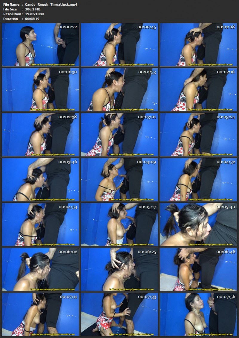 Candy Rough Throatfuck. DeepThroatAcademy (306 Mb)