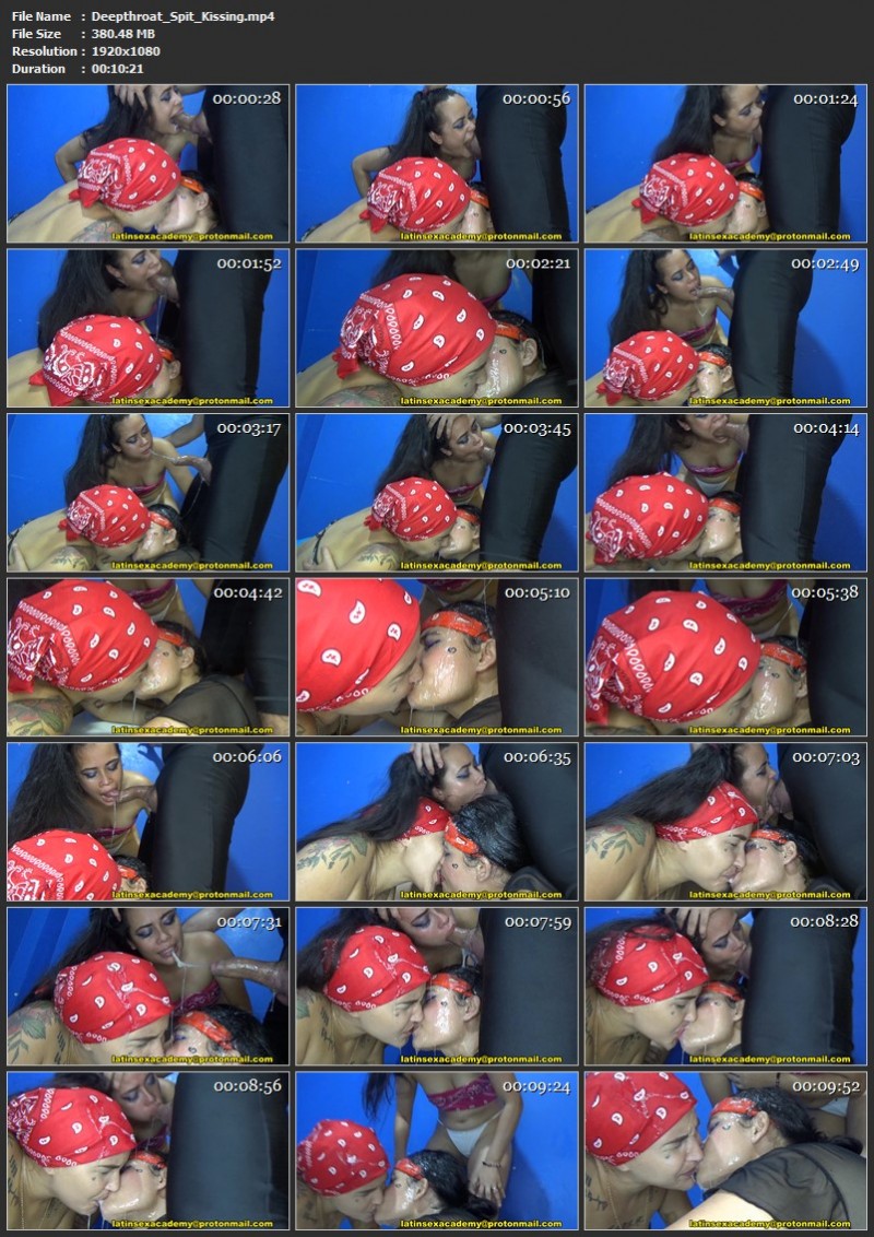 Deepthroat Spit Kissing. DeepThroatAcademy (380 Mb)