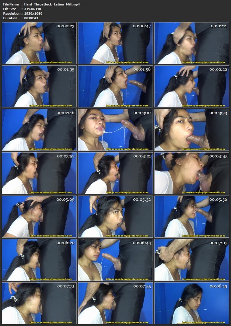 Hard Throatfuck Latina Milf. DeepThroatAcademy (319 Mb)