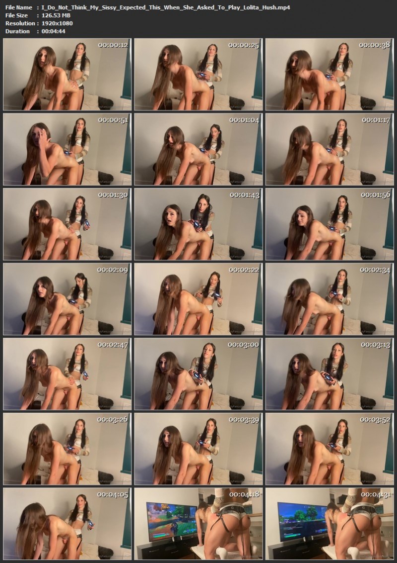I Do Not Think My Sissy Expected This When She Asked To Play - Lolita Hush. OnlyFans (126 Mb)