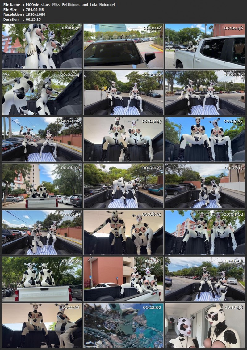 MOOvie stars - Miss Fetilicious and Lola Noir. LatexLolaNoir (784 Mb)