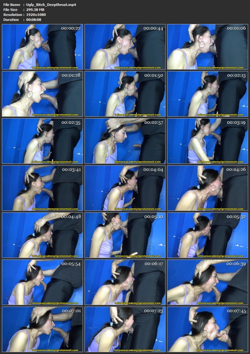 Ugly Bitch Deepthroat. DeepThroatAcademy (299 Mb)