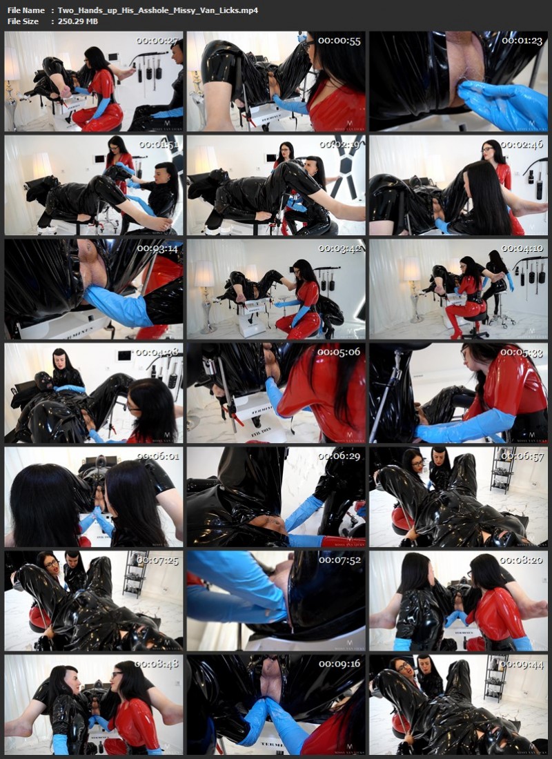 Two Hands up His Asshole - Missy Van Licks. (250 Mb)