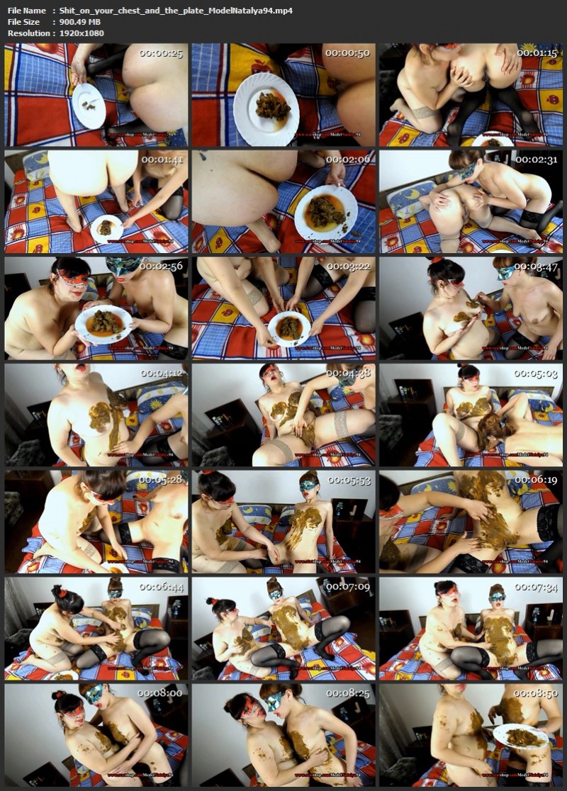 Shit on your chest and the plate - ModelNatalya94 (900 Mb)