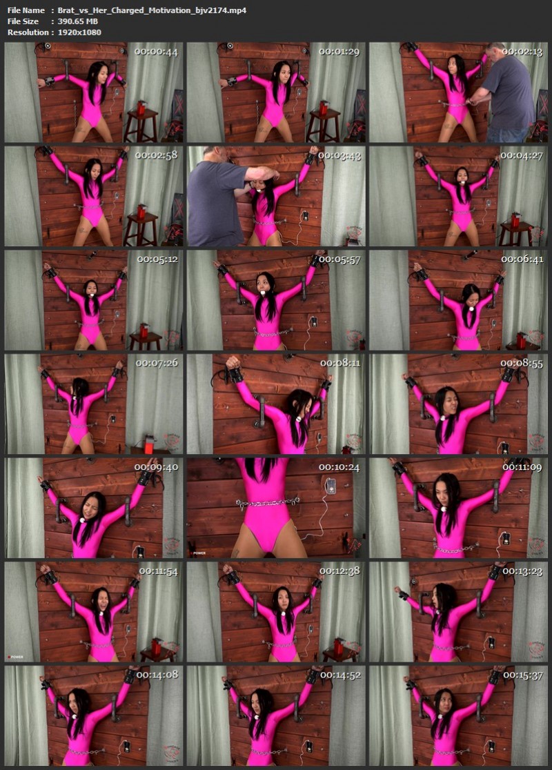 Brat vs. Her Charged Motivation (bjv-2174). Bondagejunkies (390 Mb)