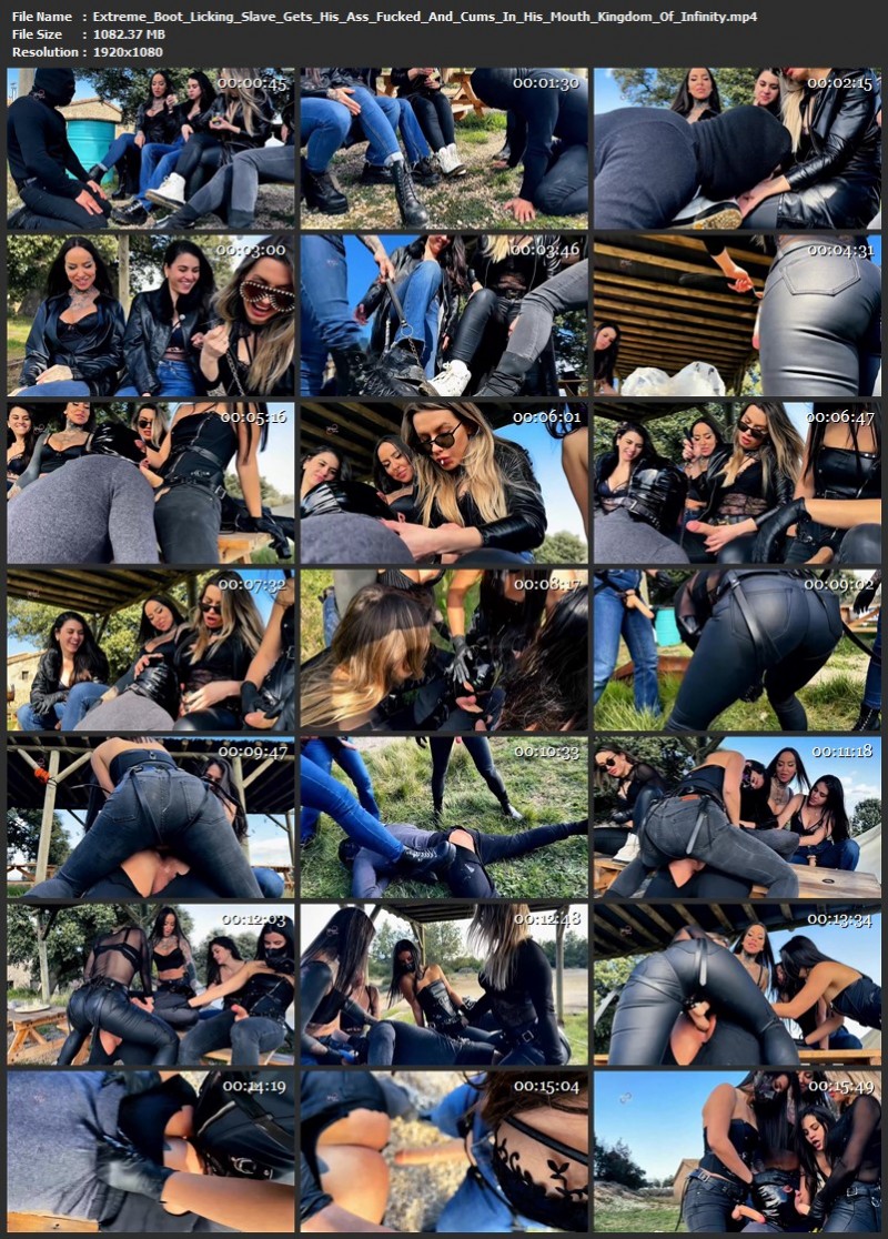 Extreme Boot Licking Slave Gets His Ass Fucked And Cums In His Mouth - Kingdom Of Infinity. (1082 Mb)