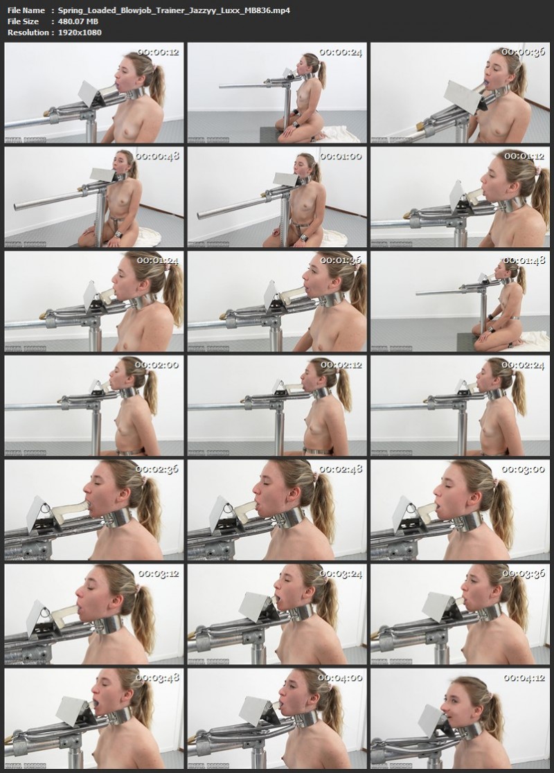 Spring Loaded Blowjob Trainer - Jazzyy Luxx (MB836). Metalbondage (480 Mb)