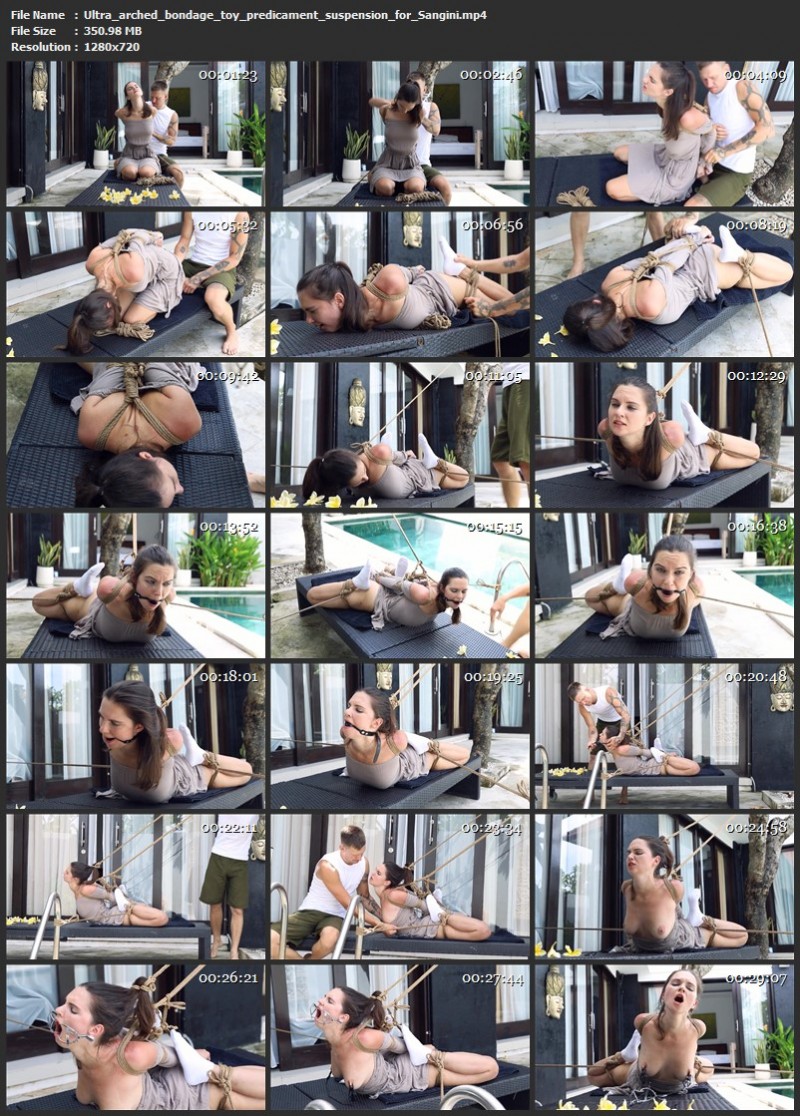 Ultra arched bondage toy predicament suspension for Sangini (350 Mb)