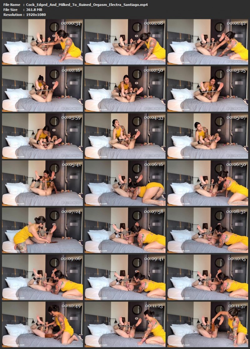 Cock Edged And Milked To Ruined Orgasm - Electra Santiago. 04.10.2026 (361 Mb)